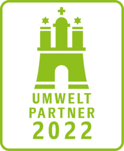 Wir sehen das Logo Umwelt Partnerschaft